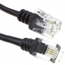 Adsl 2 high speed broadband modem cable rj11 to rj11 3m white 001643 