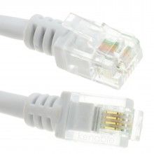 Adsl 2 high speed broadband modem cable rj11 to rj11 4m black 009360 