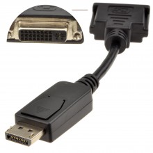Displayport male plug to 15 pin svga vga female monitor lead adapter 006829 