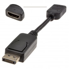 Displayport male plug to hdmi female socket adapter cable 006832 
