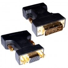 Dvi 24 5 female socket to vga 15 pin male plug converter adapter 001974 