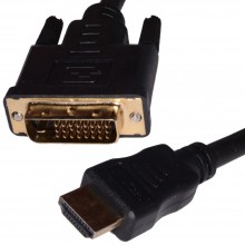 Dvi d 24 1 male to female dual link gold extension cable 5m 004314 