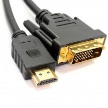 Dvi d 24 1pin male to hdmi digital video cable lead gold 1m 004189 