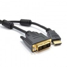 Dvi d 24 1pin male to hdmi digital video cable lead gold 7m 001567 