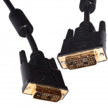 Dvi d digital monitor pc 18 1 pin male to male cable lead 1m gold 007440 