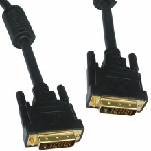 Dvi d dual link with ferrite cores male to male cable gold 3m 004371 