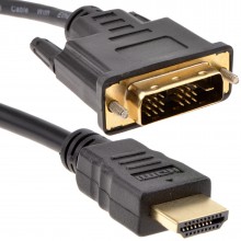 Dvi splitter cable splits the dvi d signal to twin dvi monitors gold 004325 