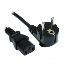 Euro schuko 2 pin plug to bare wire 3 core mains power 10a cable 2m 008343 