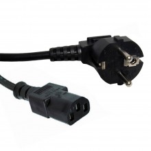 Euro schuko plug power cord to iec c13 plug lead cable 18m 2m 002815 