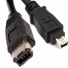 Firewire ieee 1394 dv cable 6 to 4 pin 2m pc to dv out 000082 
