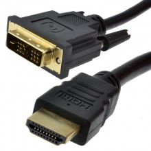 Dvi to hdmi 18 1 video lead for tv monitor pc games console dvr nvr 2m 009079 