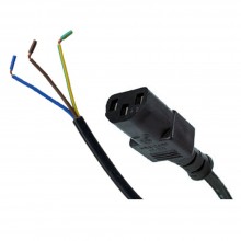 Iec 3 pin c14 to european schuko power plug socket adapter 015m 010028 
