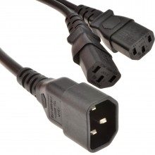 Iec plug c14 to cloverleaf plug c5 converter adapter power cable 5m 006184 