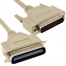 Ieee1284 printer cable 25 pin male to 36 pin centronic male 2m 000301 