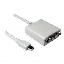 Mini display port plug to dvi d female socket adapter cable 15cm 007686 