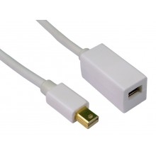 Mini displayport male to female digital monitor extension cable 2m 004861 