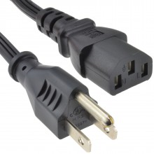 Power cord us 2 pin plug to c7 lead figure of eight fig 8 cable 2m 006209 