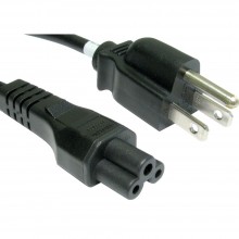 Power cord us 3 pin plug to c13 iec mains lead cable 2m 006208 