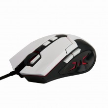 Programmable 6 button usb gaming mouse led 3200 dpi black silver 009974 