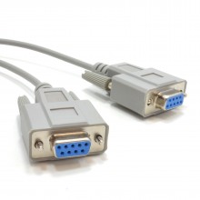 Serial rs232 null modem cable db9f to f 10m 000818 