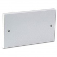 1 gang blanking plate for single gang back box white finish screws 006396 