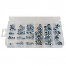 Assorted lock and spring washer set 3 8mm 500pcs with storage case 009856 