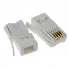 Bt 431a plug to 2 pin rj11 socket telephone cable adapter 006037 