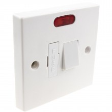 Electrical domestic uk 13a fused spur unswitched in white 010337 