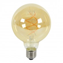G95 spiral led filament vintage warm light bulb e27 5w 50w dimmable 010044 