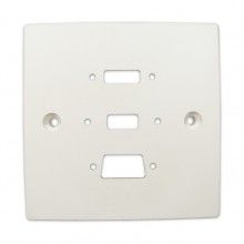 Pre drilled mounting wall faceplate for hdmi panel mount stub white 005662 