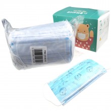Protective face mask 3 ply disposable adult blue breathable non woven 50 pack 010609 