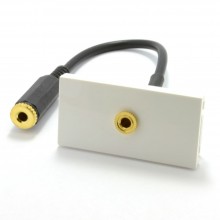 Rca yellow composite audio spdif custom face plate module stub 15cm 010206 
