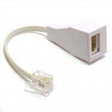 Flat rj12 6p6c to rj12 6p6c cable plug to plug rj11 with 6 wire 5m 005889 