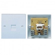 Nte5 master bt socket and vdsl rj11 fibre socket 6p4c faceplate 006780 