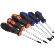 Soft grip 2 in 1 reversible 6mm flat head and philips screwdriver 009799 