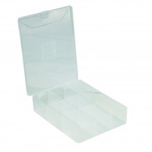 Storage box 5 compartment with hinged lid for nuts bolts 007053 