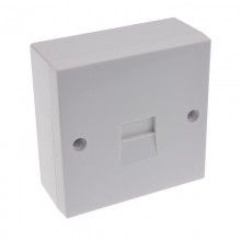 Secondary telephone bt socket 3 6a flush mounted faceplate 008353 