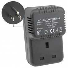 Step down mains ac voltage converter 230v to 110v 45va 45w us to uk plug 002414 