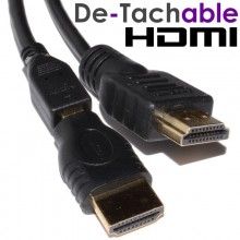 Detachable hdmi cable for wall installations pre drilled holes 15m 006439 