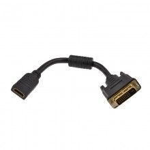 Dvi d 24 1 male to hdmi socket adapter converter joiner gold 005695 
