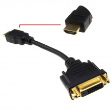 Dvi d 24 1 socket to hdmi digital plug adapter converter adapter gold 004329 