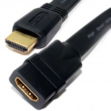 Flat hdmi high speed extension cable male plug to female socket 02m 004526 