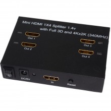 4k hdmi bi directional switch or 2 way splitter 1 device 2 tvs 009734 