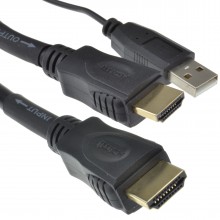 Detachable hdmi cable for wall installations pre drilled holes 2m 006434 