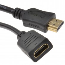 Hdmi 14 high speed 3d tv extension lead male to female cable 1m 005848 