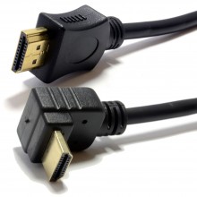 Hdmi 14 high speed 3d tv 90 right angle to right angle plug cable 5m 008188 