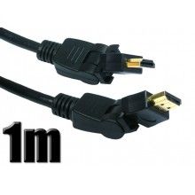 Hdmi 14 high speed 3d tv right angle to straight plug cable 5m 005909 