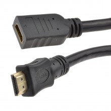 Hdmi 14 high speed 3d tv extension lead male to female cable 5m 007375 