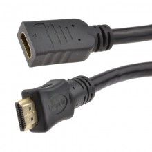 Hdmi 20 high speed 4k uhd tv extension lead male to female cable 2m 008693 
