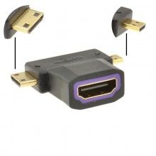 Hdmi socket to a 18 1 dvi d male plug converter adapter gold 001629 